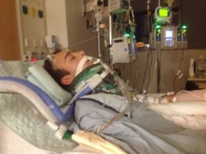 Michael lying in coma